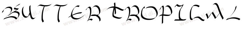 Butter Tropical Orig字体转换